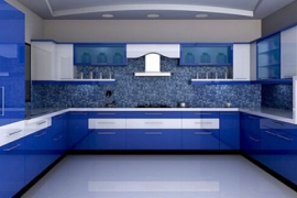 Modern kichen interior modular kitchen blue kitchen_19d